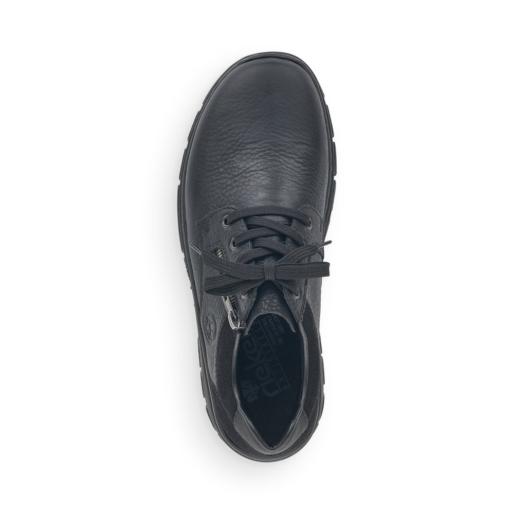 Rieker Mens Lace Up Shoe Black
