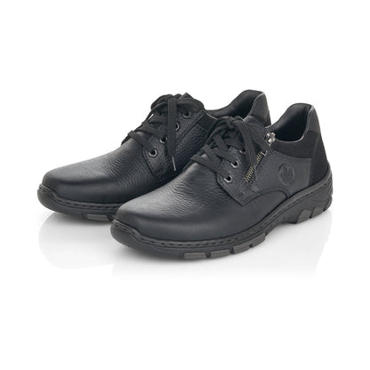 Rieker Mens Lace Up Shoe Black