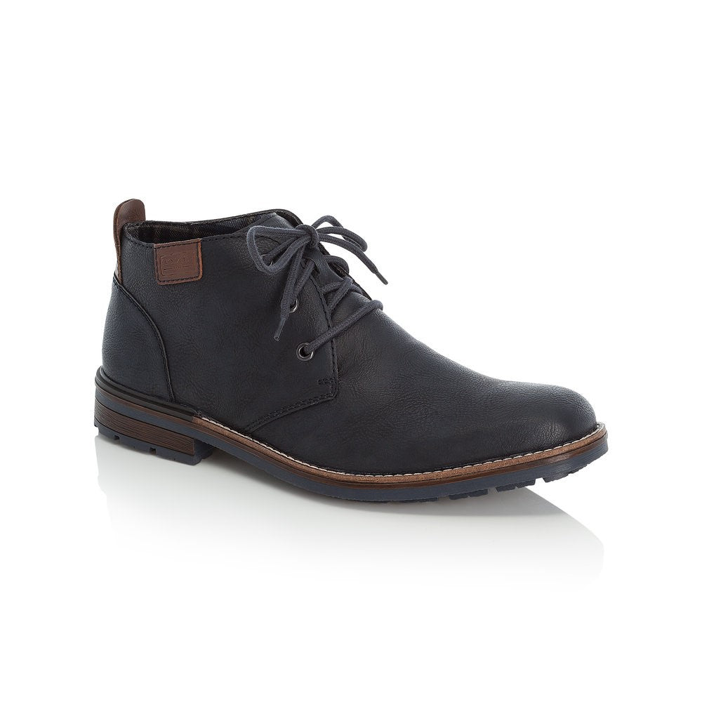 Rieker Mens Lace Up Chukka Boot Navy