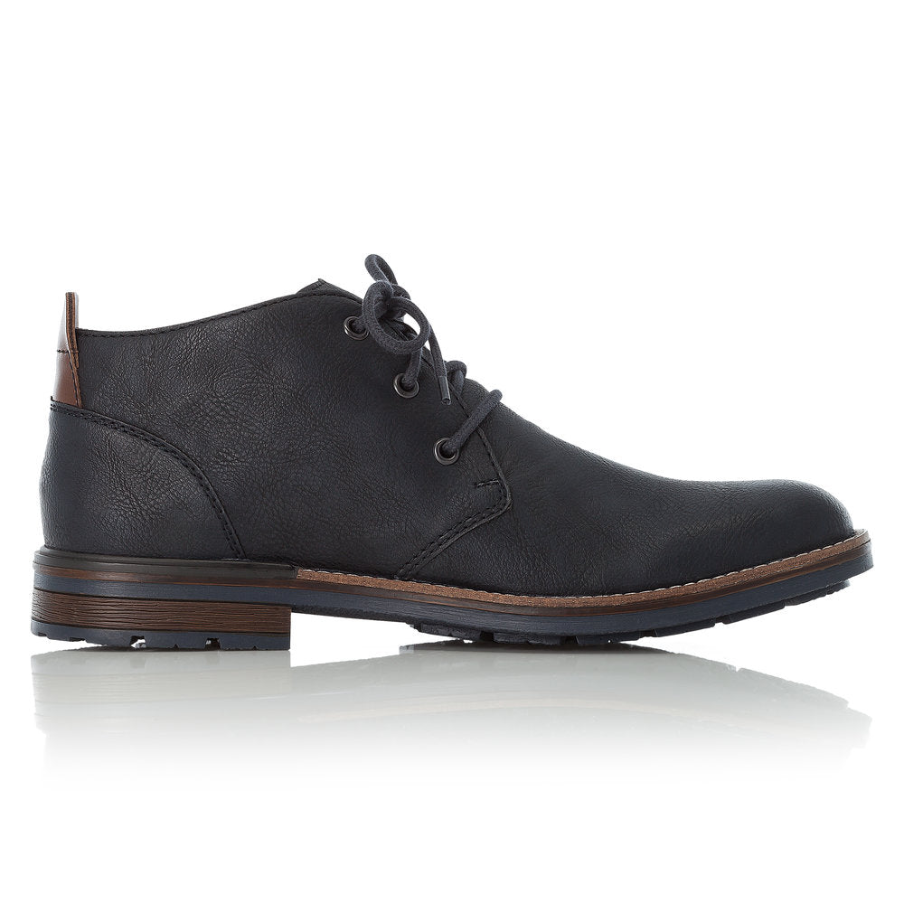 Rieker Mens Lace Up Chukka Boot Navy
