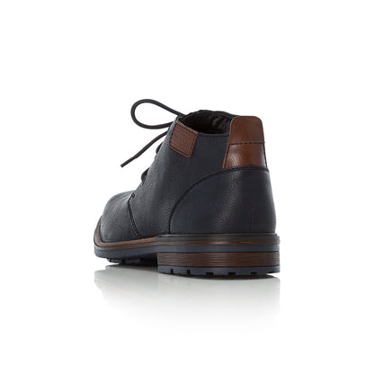 Rieker Mens Lace Up Chukka Boot Navy