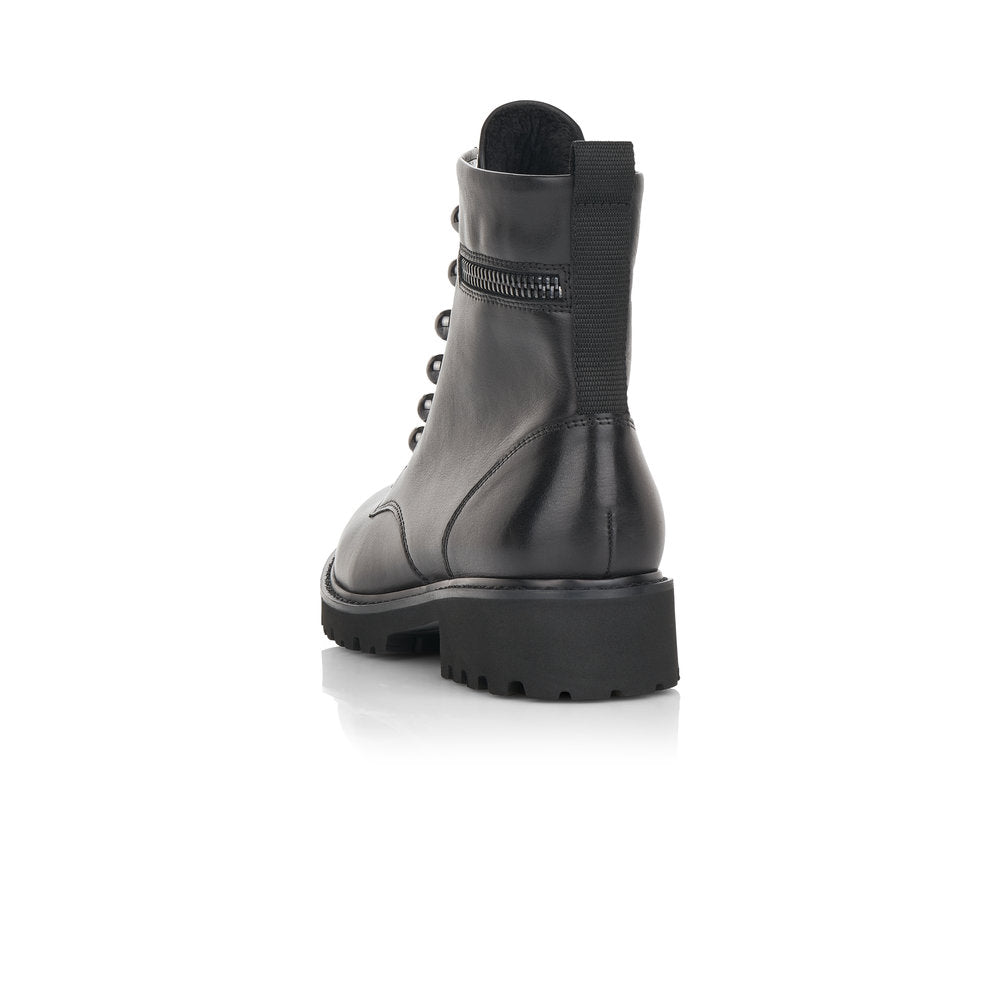 Remonte Ladies Faux Lace Up Chunky Ankle Boot
