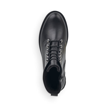 Remonte Ladies Faux Lace Up Chunky Ankle Boot