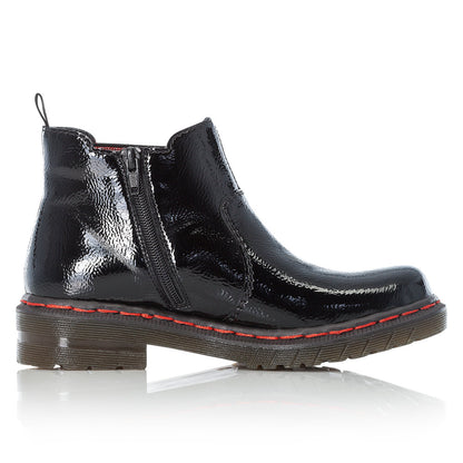 Rieker Ladies Elastic Sided Chunky Sole Ankle Boot