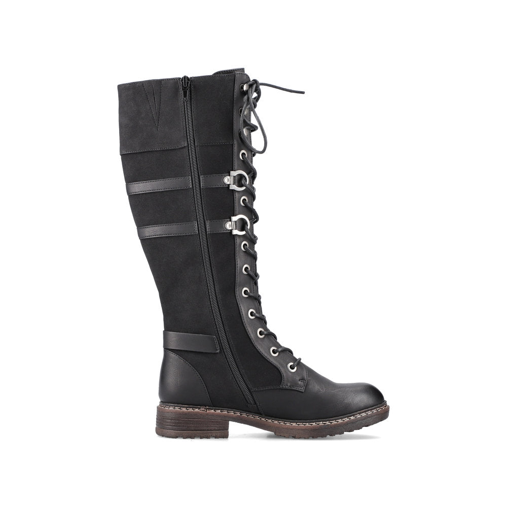 Rieker Ladies Long Leg Lace Up Boot