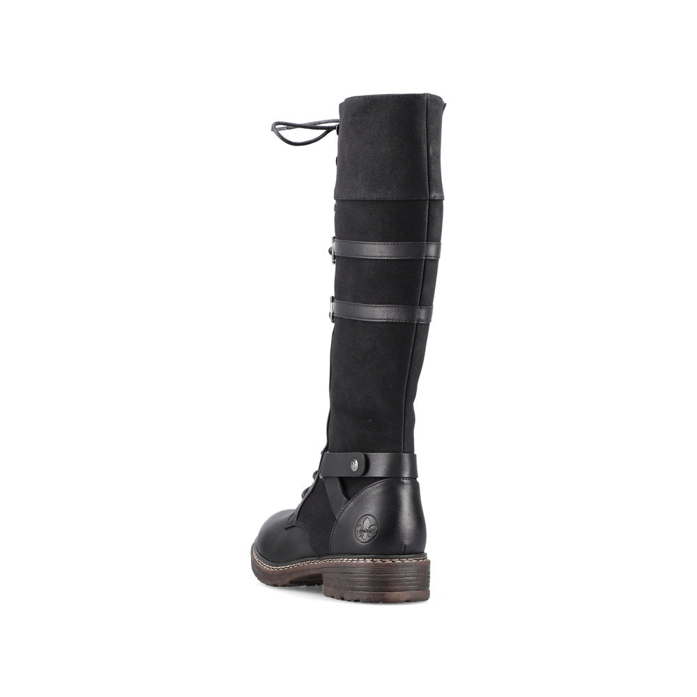Rieker Ladies Long Leg Lace Up Boot