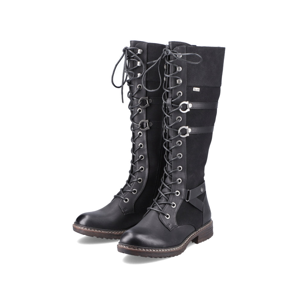 Rieker Ladies Long Leg Lace Up Boot