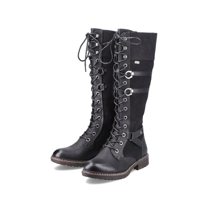 Rieker Ladies Long Leg Lace Up Boot