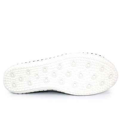 Lunar St Ives ladies Elastic Tie Leather Casual Shoe