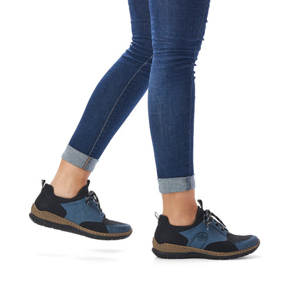 Rieker Ladies Stretch Lace Casual Sneaker