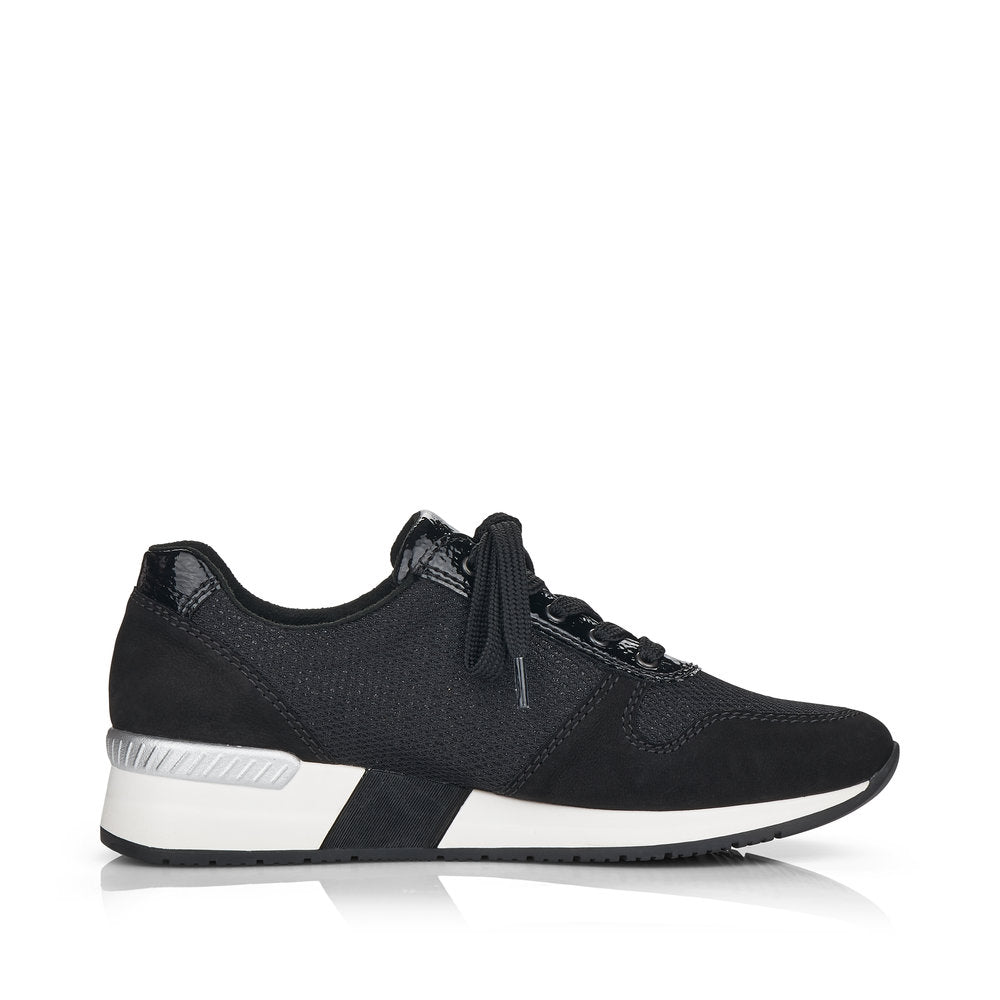 Rieker Ladies Lace Up Sneaker White Sole