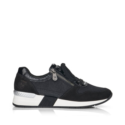 Rieker Ladies Lace Up Sneaker White Sole