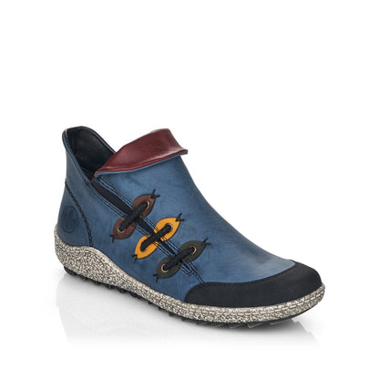 Rieker Ladies Zip Sided Shoe Boot