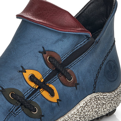 Rieker Ladies Zip Sided Shoe Boot