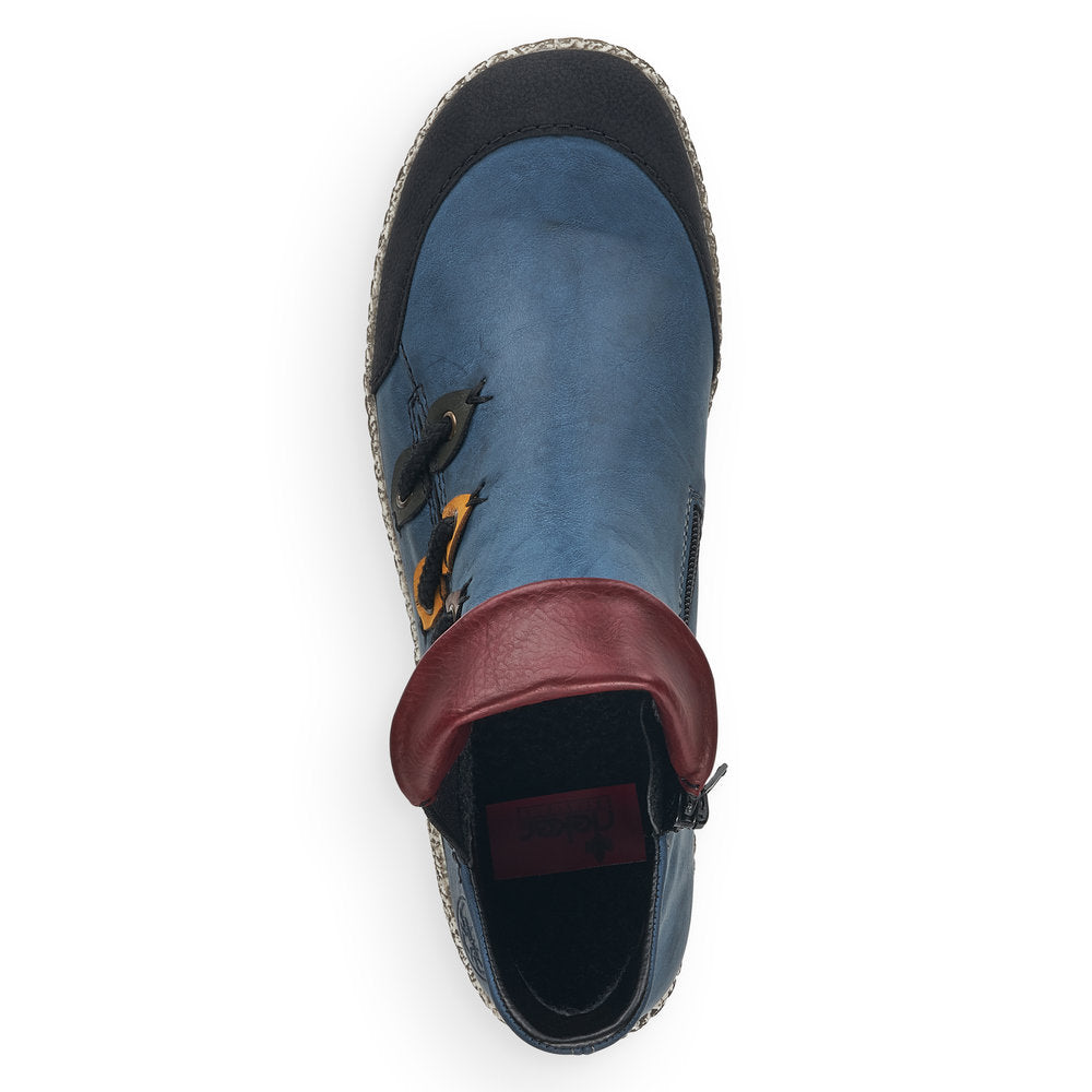 Rieker Ladies Zip Sided Shoe Boot