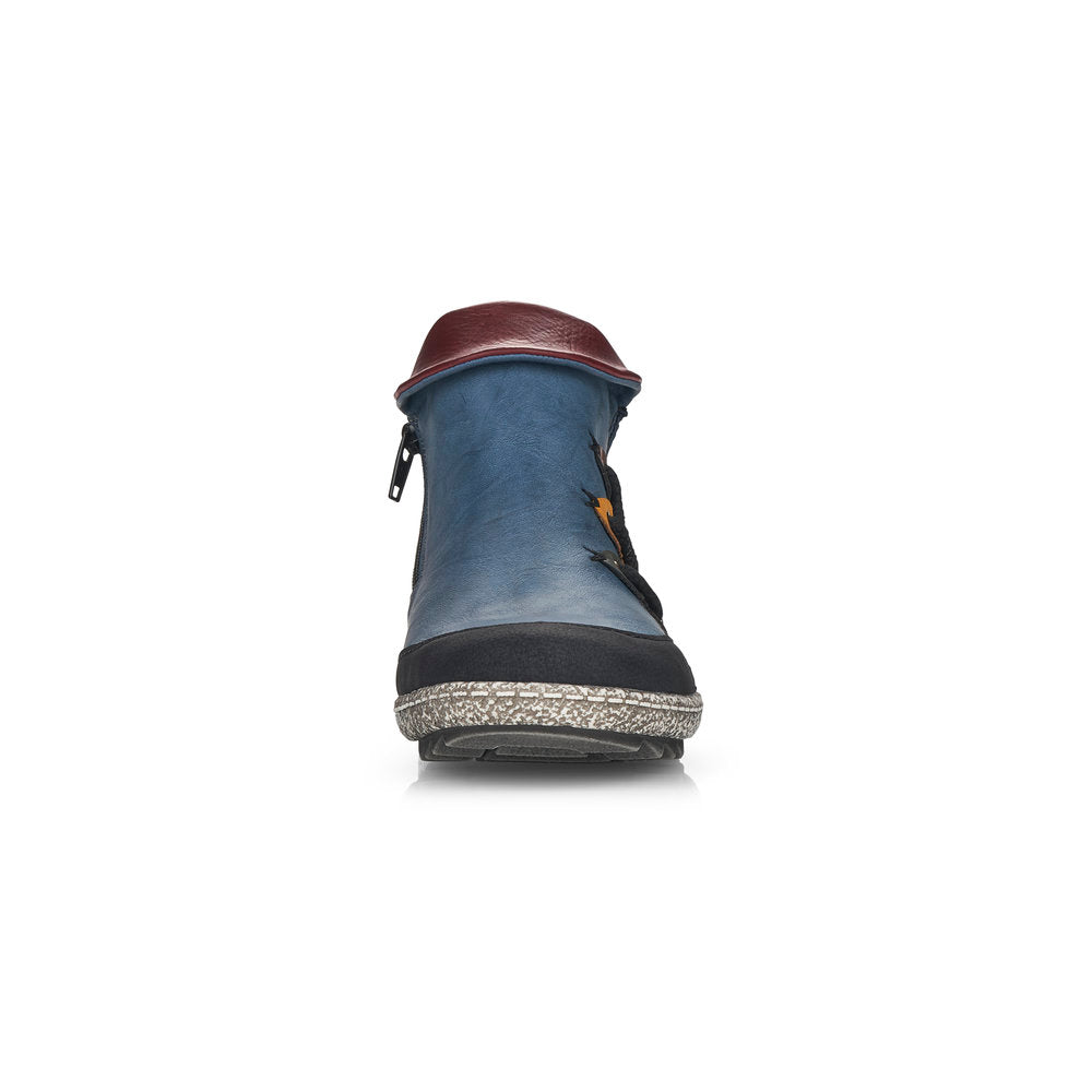 Rieker Ladies Zip Sided Shoe Boot