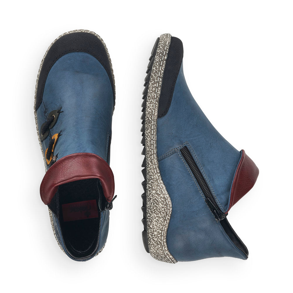 Rieker Ladies Zip Sided Shoe Boot