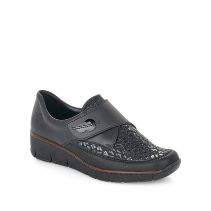 Rieker Ladies Wide Fit Velcro Shoe