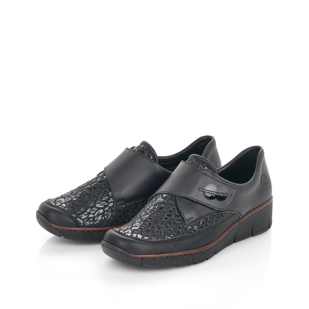 Rieker Ladies Wide Fit Velcro Shoe