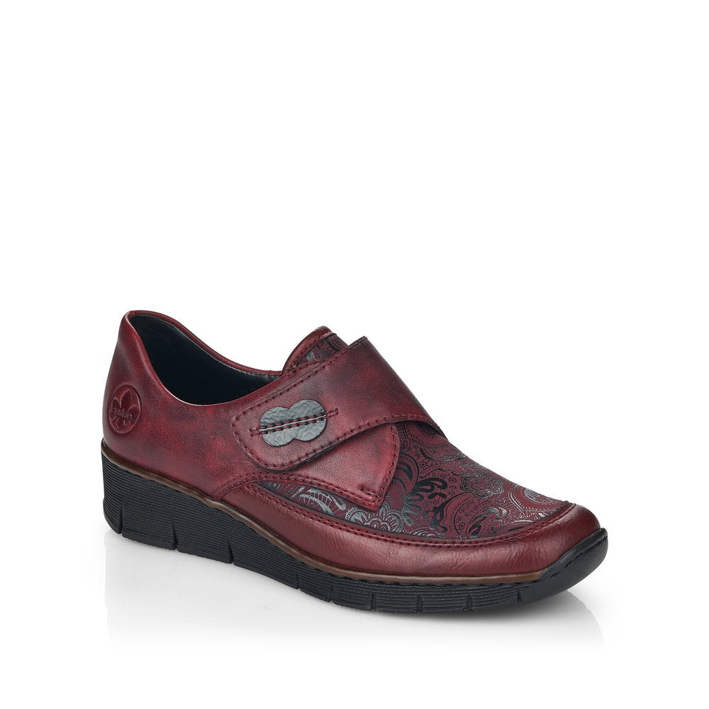 Rieker Ladies Wide Fit Velcro Shoe