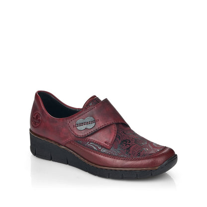 Rieker Ladies Wide Fit Velcro Shoe