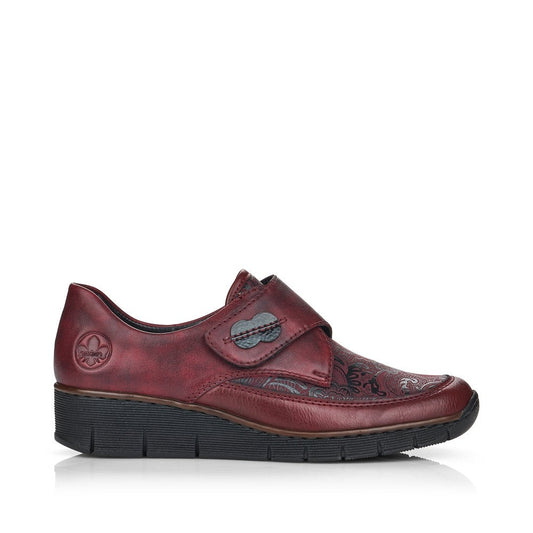 Rieker Ladies Wide Fit Velcro Shoe