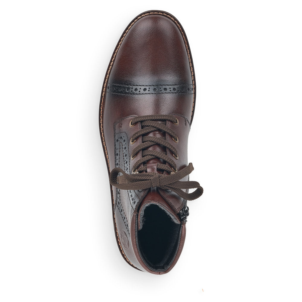 Rieker Men's Lace Up Ankle Boot