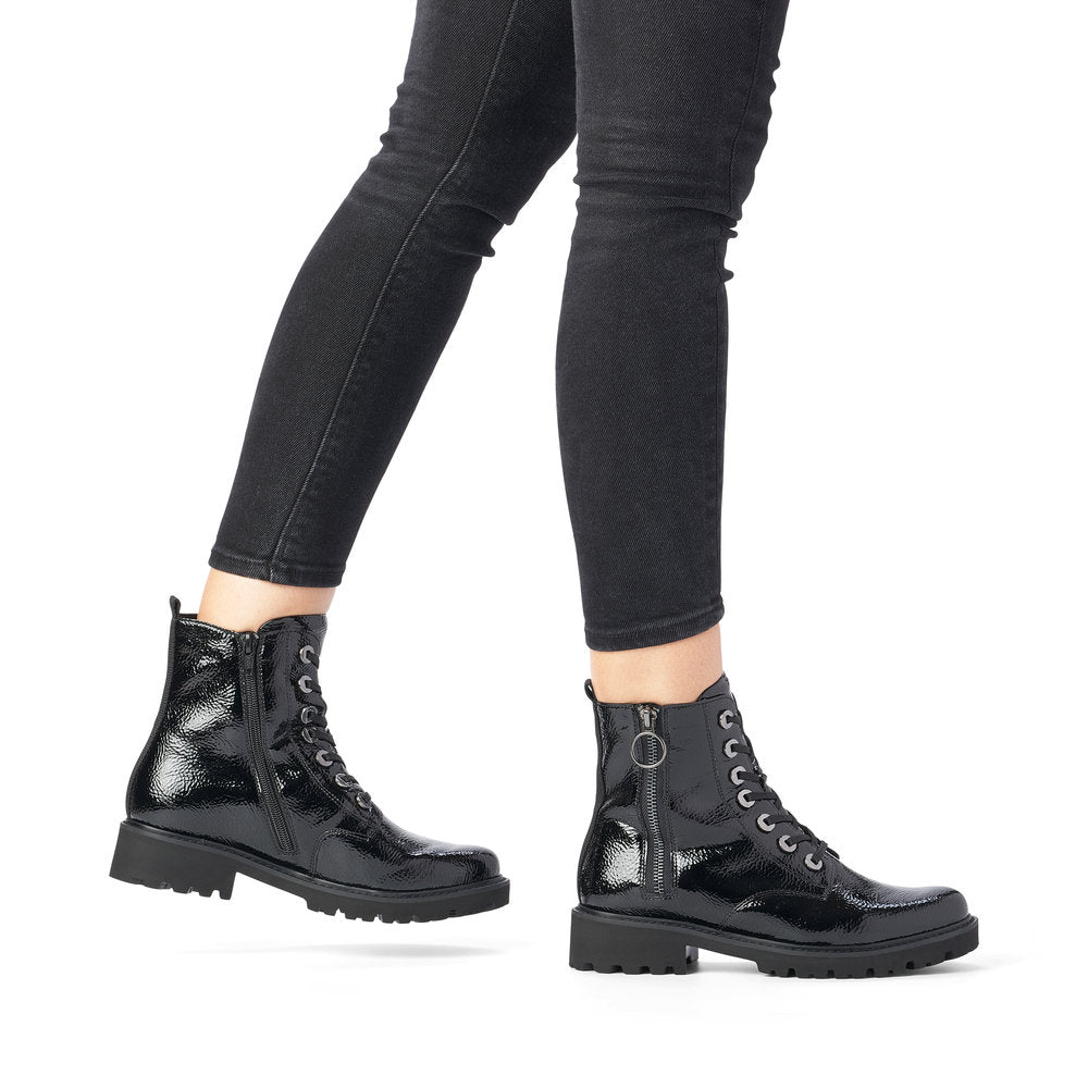 Remonte Ladies Chunky Soled Lace Up Ankle Boot