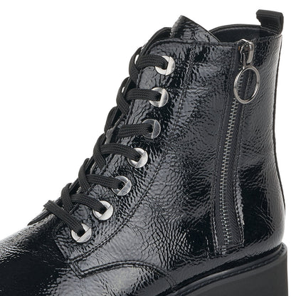 Remonte Ladies Chunky Soled Lace Up Ankle Boot