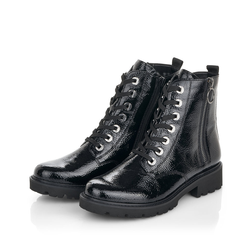 Remonte Ladies Chunky Soled Lace Up Ankle Boot