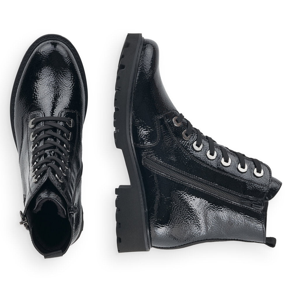 Remonte Ladies Chunky Soled Lace Up Ankle Boot