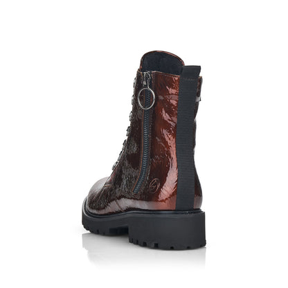 Remonte Ladies Chunky Soled Lace Up Ankle Boot
