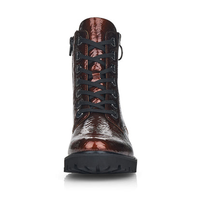 Remonte Ladies Chunky Soled Lace Up Ankle Boot