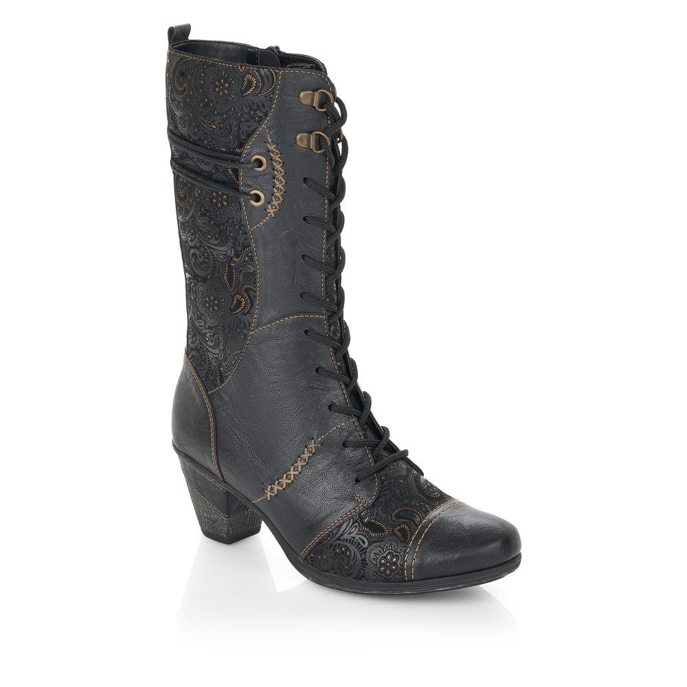 Remonte ladies Mid Calf Heeled Boot