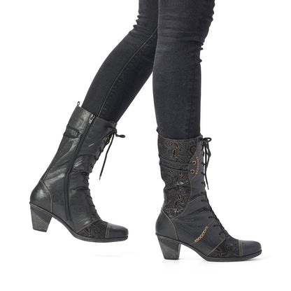 Remonte ladies Mid Calf Heeled Boot