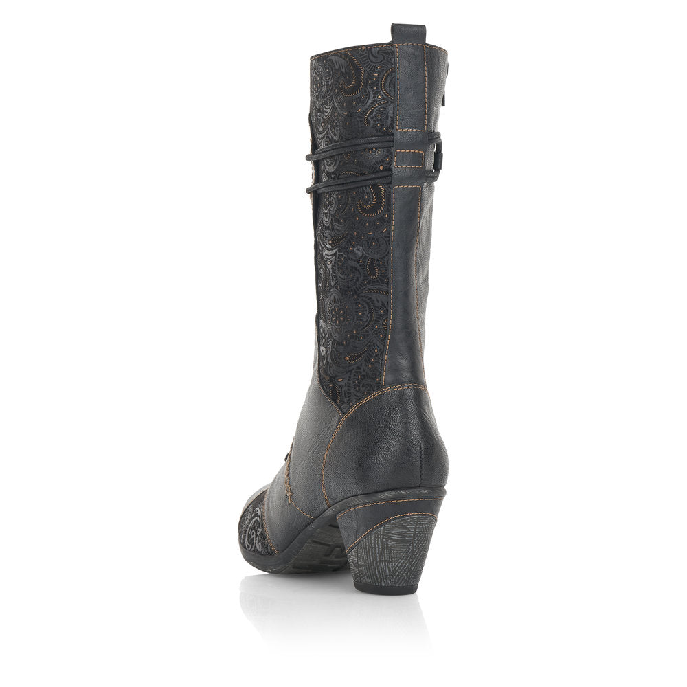 Remonte ladies Mid Calf Heeled Boot