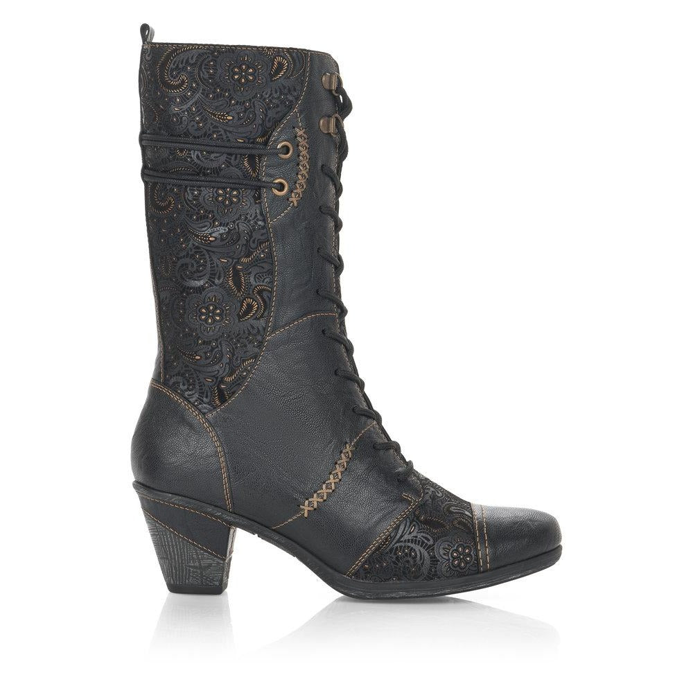 Remonte ladies Mid Calf Heeled Boot
