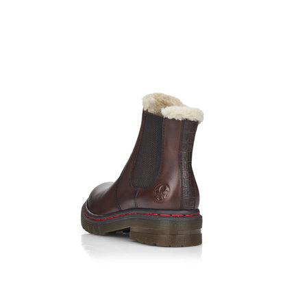 Rieker Ladies Chunky Sole Elastic Side Ankle Boot