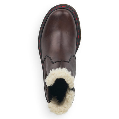 Rieker Ladies Chunky Sole Elastic Side Ankle Boot