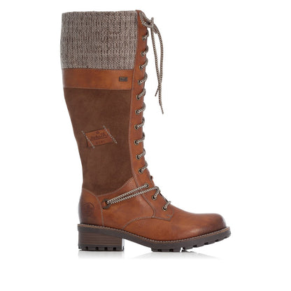 Rieker Ladies Knee High lace Front Boot