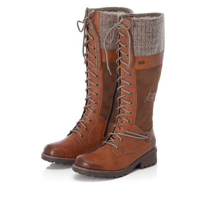 Rieker Ladies Knee High lace Front Boot