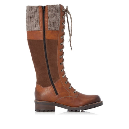 Rieker Ladies Knee High lace Front Boot