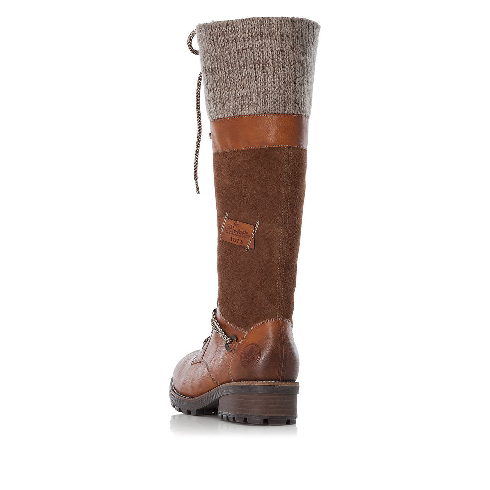 Rieker Ladies Knee High lace Front Boot