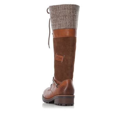 Rieker Ladies Knee High lace Front Boot
