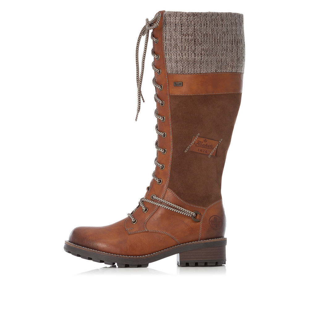 Rieker Ladies Knee High lace Front Boot