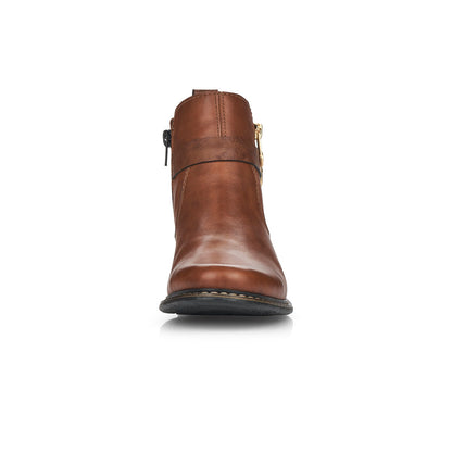 Rieker Ladies Zip Trim Ankle Boot