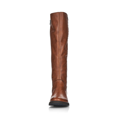 Rieker Ladies Knee High Zip Sided Boot