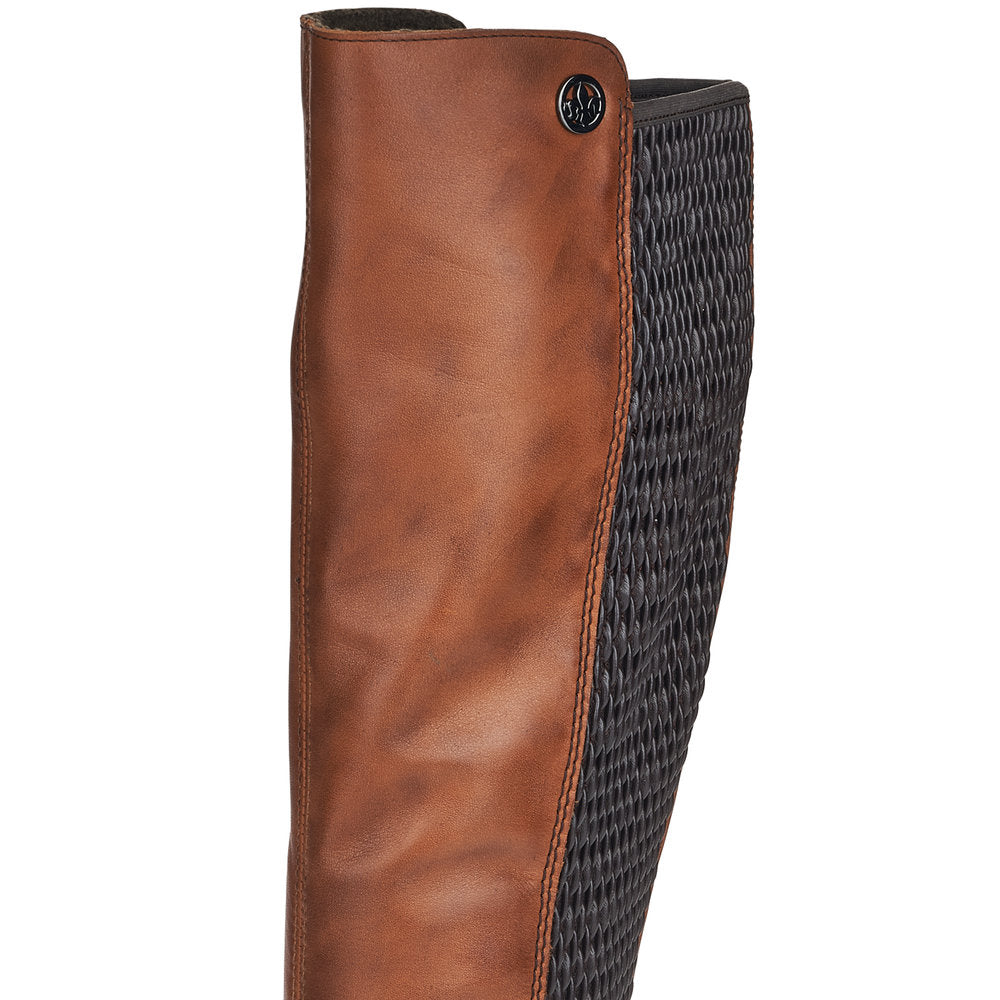 Rieker Ladies Knee High Zip Sided Boot