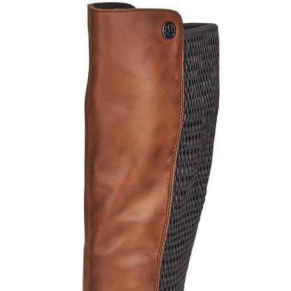 Rieker Ladies Knee High Zip Sided Boot