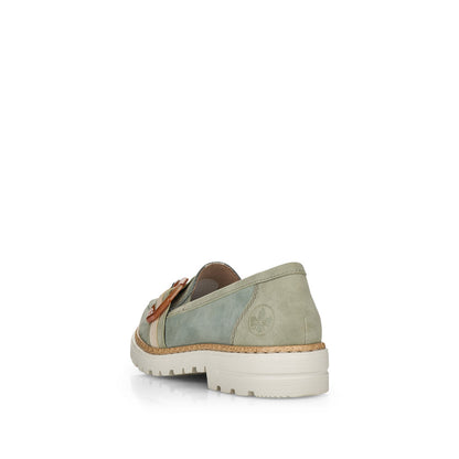 Rieker Ladies Buckle Trim Loafer